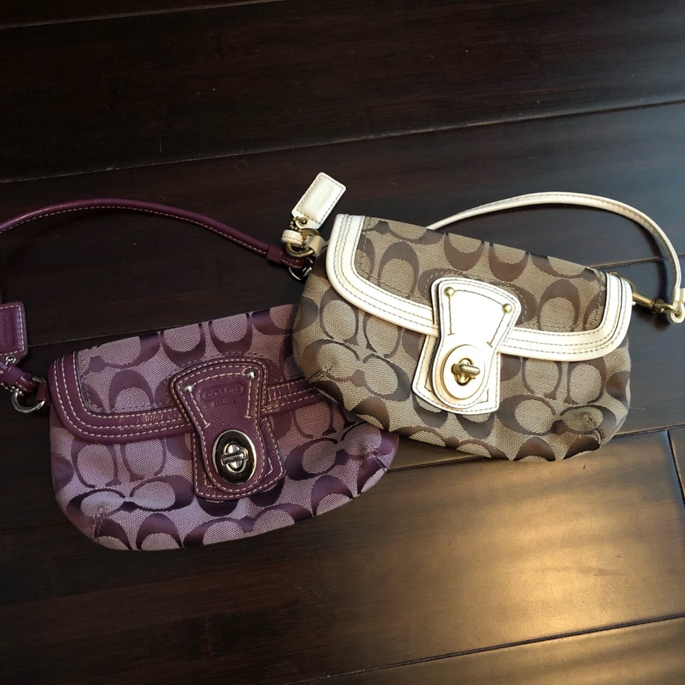 Coach wristlet wallets